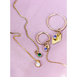 Forgyldte reringe med vedhng