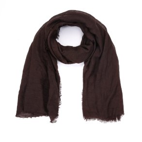 Mrkebrunt trklde i viscose