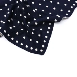 T�rkl�de med prikker, navy
