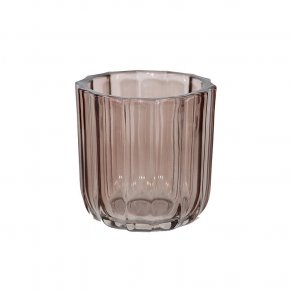 Fyrfadsstage i glas - stage i farvet glas