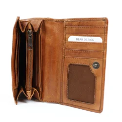 Bear Design pung i skind, cognac
