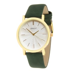 Ernest ur med grn lderrem