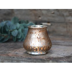 Fyrfadsstage i glas - glas lysestage