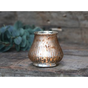 Fyrfadsstage i glas - glas lysestage