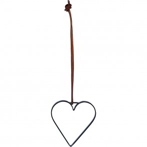 Hjerte til ophngning - Hjerte med lderstrop