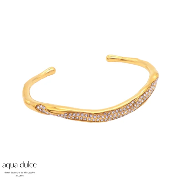 Forgyldt armring - Glow Ella Cuff
