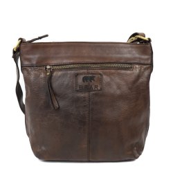 Mrkebrun Bear Design skindtaske