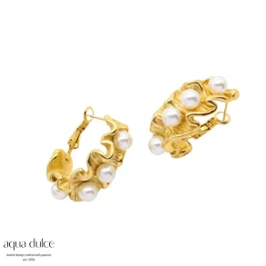 Forgyldte hoops - Lagoon Hoop