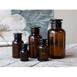 Apotekerglas, st  5 stk, Mocca