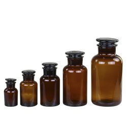 Apotekerglas, st  5 stk, Mocca