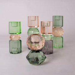 Cest Bon lysestage, fersken/oliven