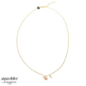 Forgyldt halskde med vedhng - Aqua Dulce Opal Mila