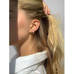 Forgyldte hoops 2 cm - Enkle reringe
