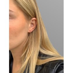 Forgyldte reringe med sm kugler