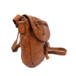 Bear Design skuldertaske i skind, cognac