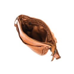 Bear Design skuldertaske i skind, cognac